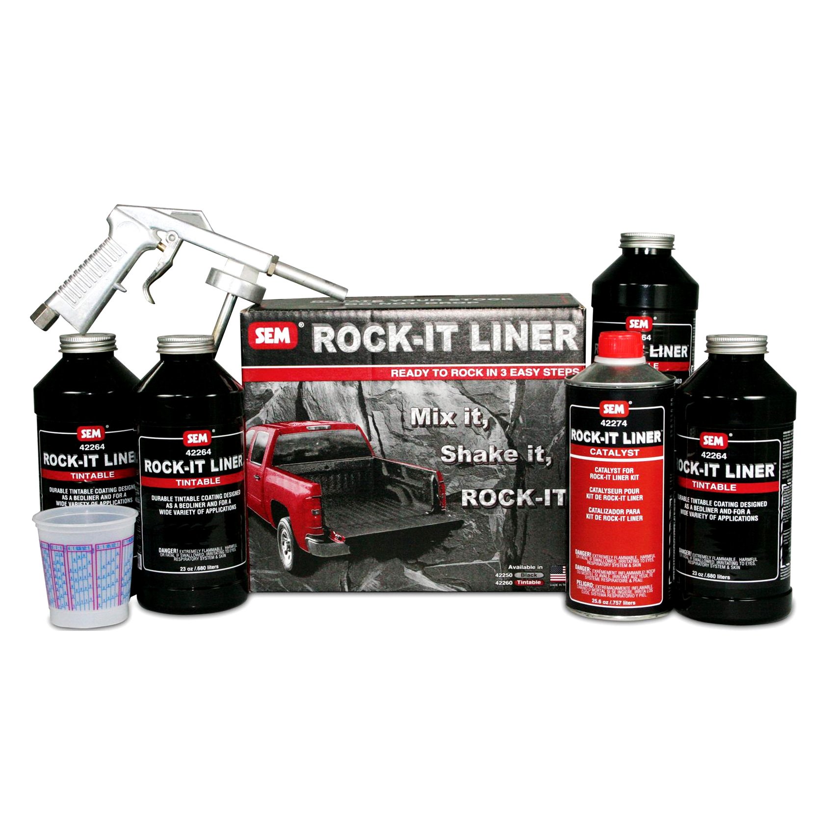 RockIt Liner Two Component Bed Liner Coating Color Tintable (Kit