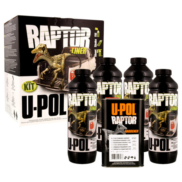 Raptor Liner Two Component Bed Liner Coating – Black (Kit)