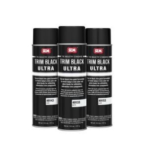 SEM Trim Black 49133 Matte Trim Paint, 20 oz Aerosol Can