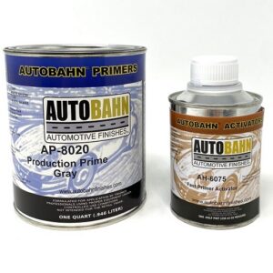 Autobahn 2K Urethane Primer Filler & Hardener Kit Fast Dry (Quart + Half Pint  @ 4:1 Mix Ratio)