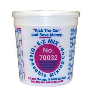 Plastic Mixing Cup with Lid, 1 Quart (Each)